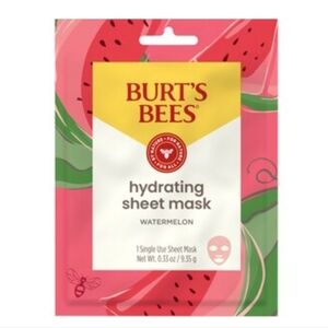 $3 When Bundled | Burt's Bees Hydrating Watermelon Sheet Mask Natural Face Mask